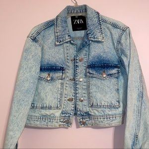 Zara Jean/Denim Jacket Small Cropped